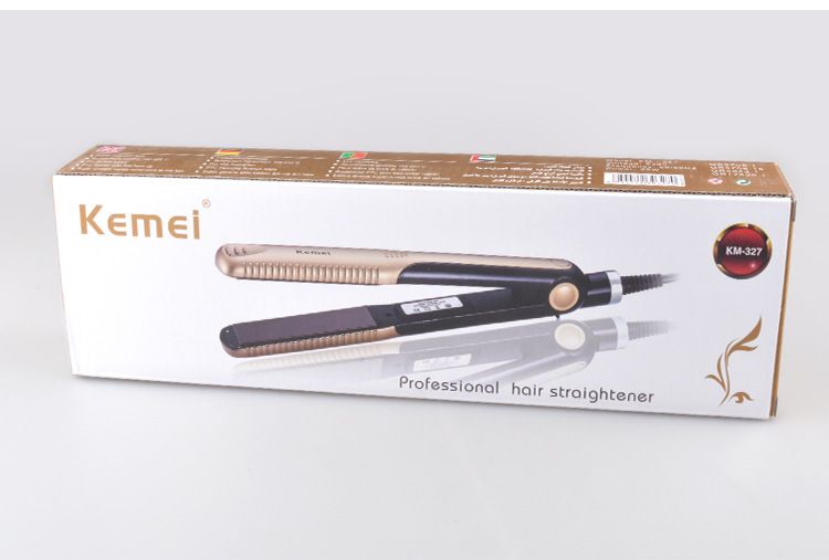 Professional Hair Straightener & Curling Iron - 2-In-1 Styling Tool For Home Use (Ceramic Plates Adjustable Temperature Fast Heating)_voghion.com