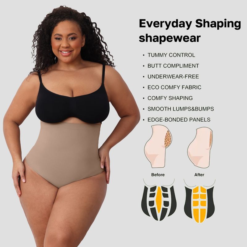 Mutandine modellanti a vita alta per donna – Controllo della pancia senza cuciture, recupero post-partum, sollevamento dei glutei e biancheria intima snellente – Traspiranti e comode_voghion.com