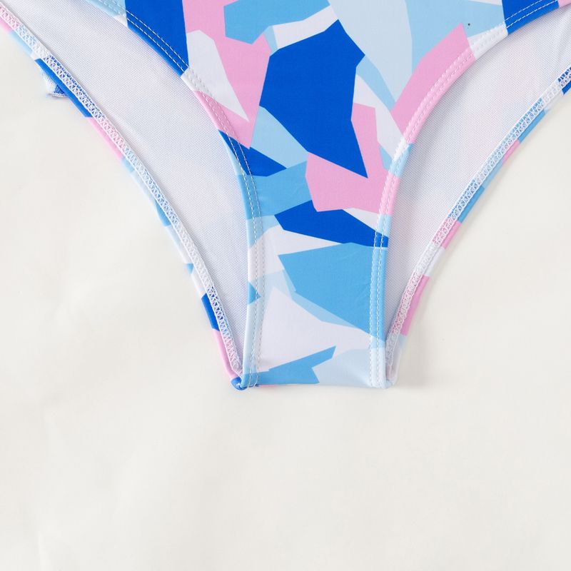 Women's Clothing High End Multi Color Printing Fashion Three Piece Bikini BIKINI Sexy Women's Swimsuit_voghion.com