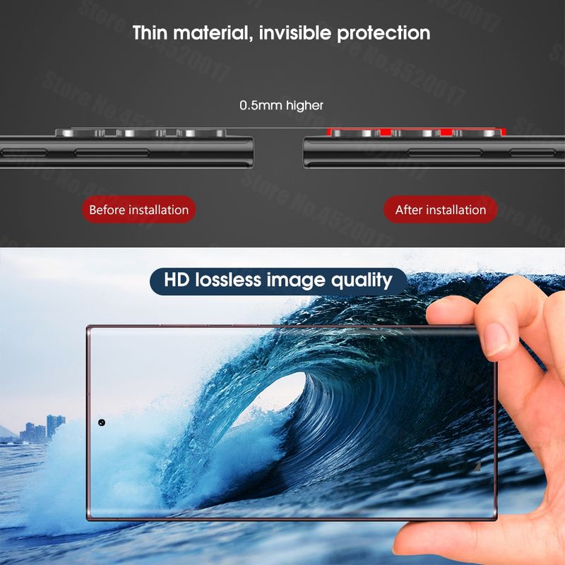 Carcasă cu inel metalic pentru lentilă de cameră pentru Samsung Galaxy S22 Ultra, protectoare pentru cameră, lentilă pentru Galaxy S22 Ultra, sticlă pentru Samsung S_voghion.com