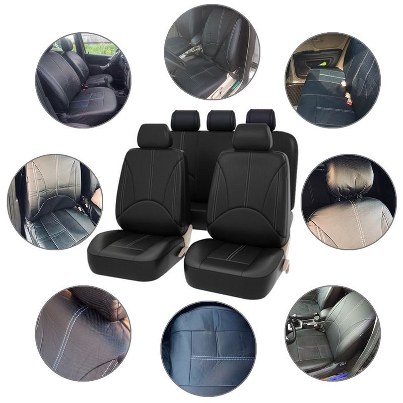 Universal Full Set Car Seat Cover For VW Golf 4 5 6 7 8 Passat B5 B6 B7 B8 Auto Accsesories Fit Most Sedans SUVs Trucks_voghion.com