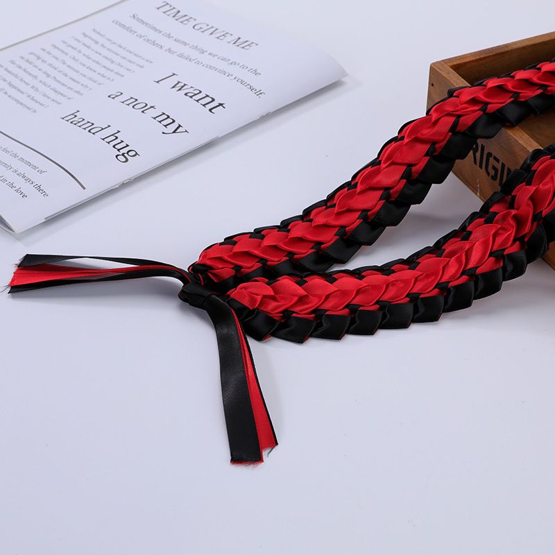 2023 Ribbon Wreath Graduation Gift Woven Necklace Unisex Party Accessories_voghion.com