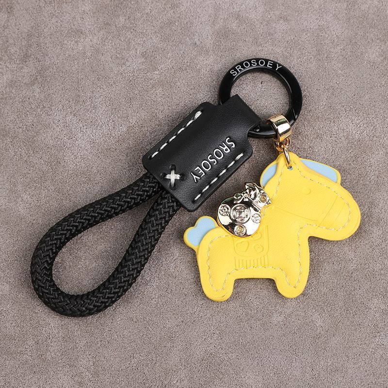 Ottieni subito un portachiavi ricco in vera pelle fatto a mano con cordino in pelle di mucca, ciondolo con corda in pelle, ciondolo per auto Xiaohongshu da uomo e da donna_voghion.com