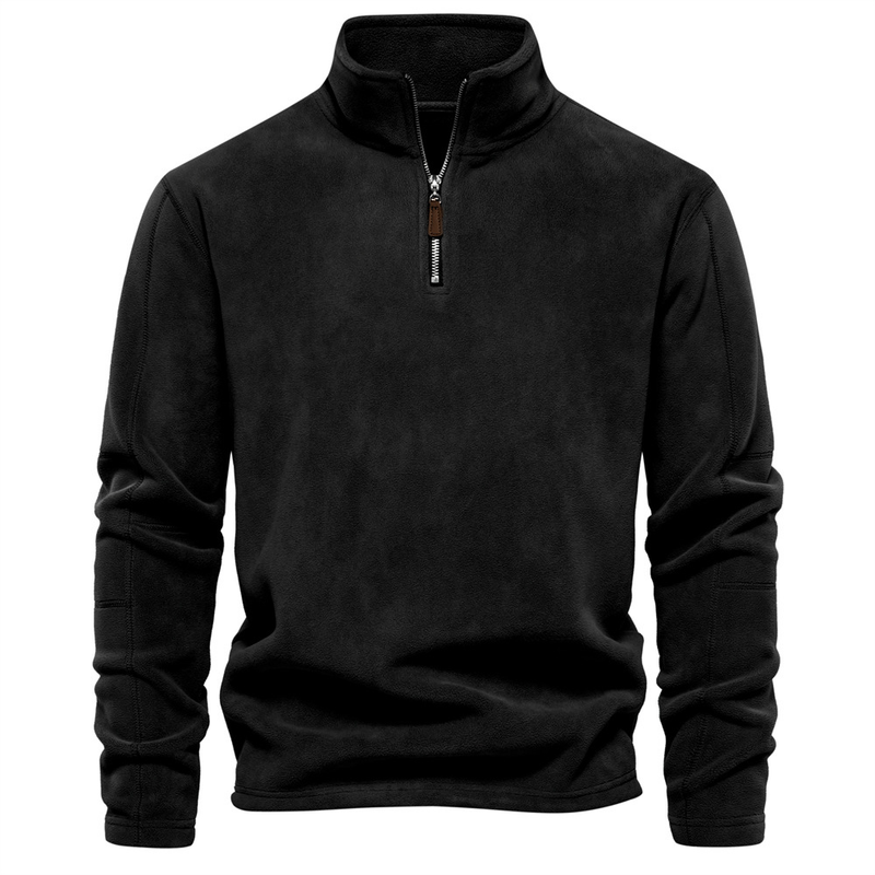 Herrenbekleidung Herren Hoodie Stehkragen Halbreißverschluss Langarm Trend Herren Top_voghion.com