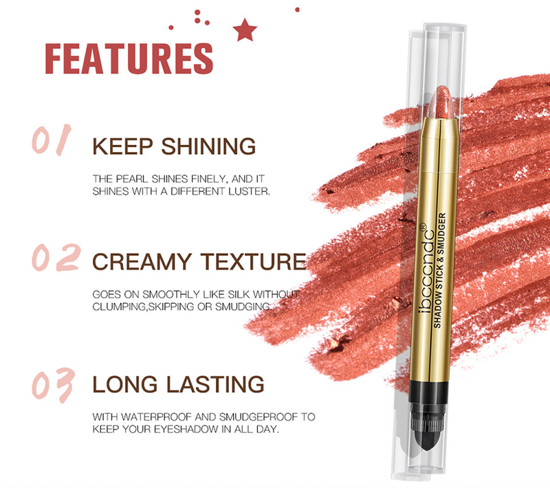 carina Ibcccndc lazy people highlight pearlescent fine flash lying silkworm pen one touch shaping double head eye shadow stick_voghion.com