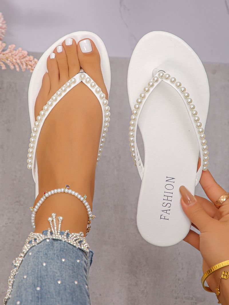 Sandali con punta a clip in stile chane, per donna, estate 2025, nuovi sandali casual piatti, grandi dimensioni, da donna_voghion.com