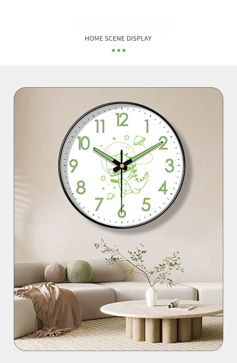 Orologio da parete luminoso personalizzato per soggiorno e camera da letto, orologio al quarzo, silenzioso, semplice, creativo e moderno_voghion.com