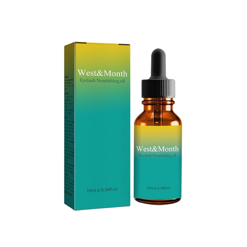 „West&Month“ eterinis aliejus natūralaus pluošto ilgas garbanojimo drėkinamasis storas tušas grožio priežiūros skystis_voghion.com