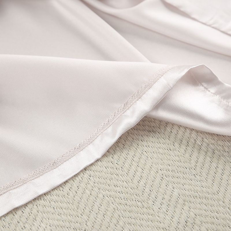 Abbigliamento donna camicia da notte pantaloni larghi e comodi seta casual signore casa vestiti abito francese_voghion.com