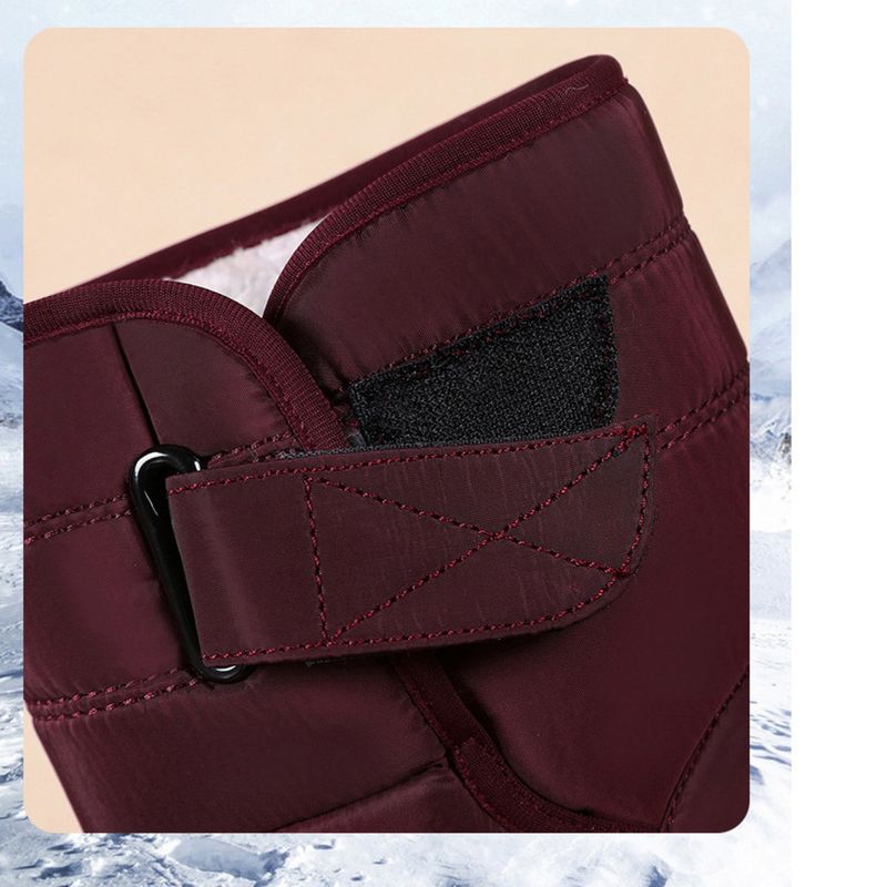 Snow Winter Thickened High-top Cotton Shoes Warm Fleece-lined Mid-calf Casual Women's Boots_voghion.com