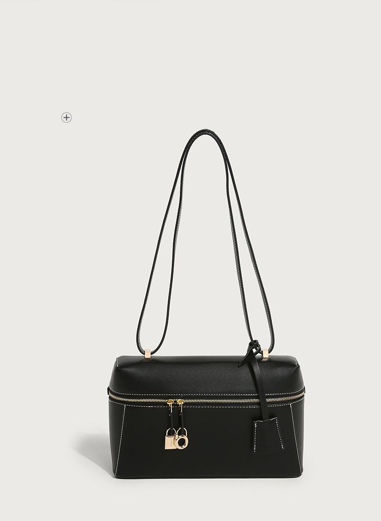 Sac à bandoulière rétro pour femme, niche portable, sac à lunch LP de même style, mode de haute qualité, simple et polyvalent_voghion.com