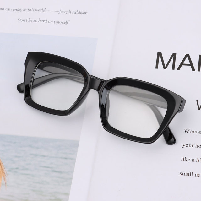 1PC Oversized Square Reading Glasses Men Women Portable Large Frame High-definition Presbyopia Eyeglasses Diopter 0~+ 3.00_voghion.com