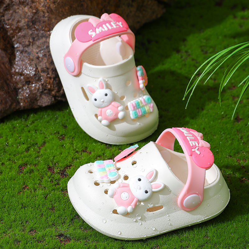 Sandales pour filles, bébés d'été pour enfants, semelles souples d'intérieur, pantoufles antidérapantes pour nourrissons et jeunes enfants, garçons de dessin animé,_voghion.com