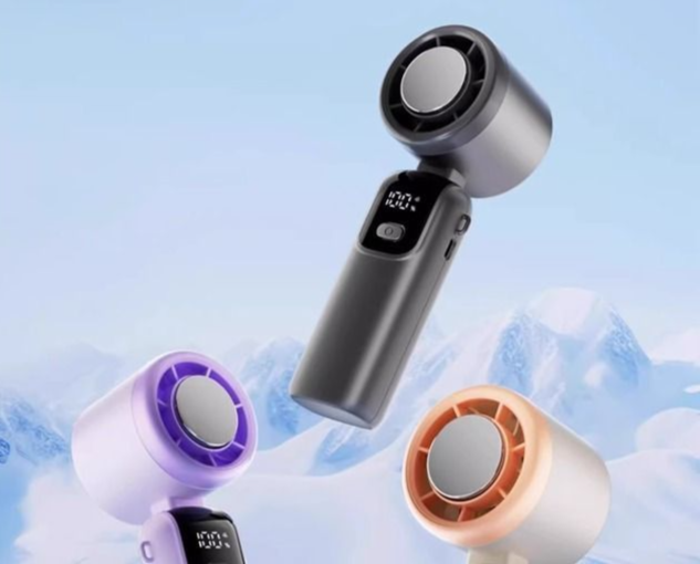 【Cooling Air Conditioner】New Semiconductor Handheld Mini Fan Portable Long Battery Life With Ice Pack And Neck Hanging_voghion.com