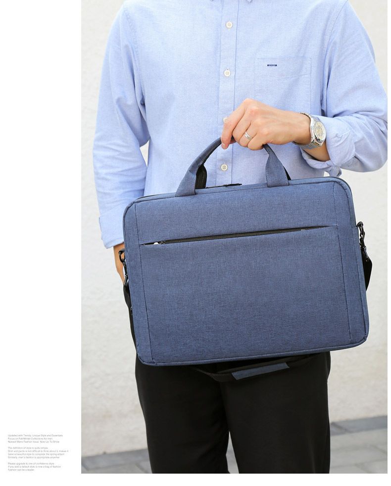 Laptop Oxford cloth shoulder crossbody bag Business handbag briefcase_voghion.com