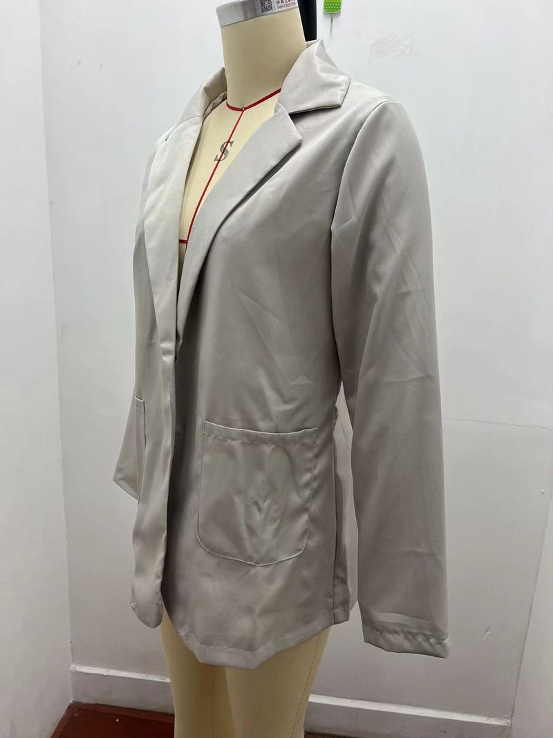 Dammode casual kostym lapel slim cardigan stil kostymjacka_voghion.com