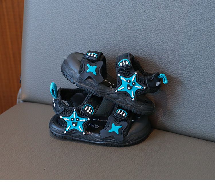Sandali da spiaggia per bambini 2024, nuovi sandali da spiaggia con suola morbida per bambini, da 1 a 3 anni, scarpe da bambina, fascia per capelli 2_voghion.com