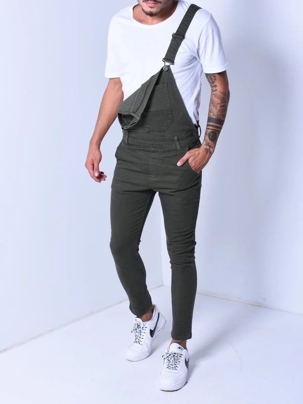 Moderigtig herre camisole jumpsuit i revet denim, populær i 3 farver_voghion.com
