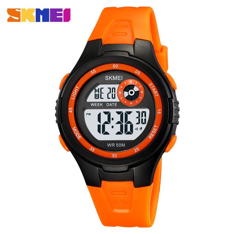 Momentum Bunte LED-Licht Wasserdicht Einfache Casual Männer Und Frauen Student Wecker Datum Elektronische Uhr_voghion.com