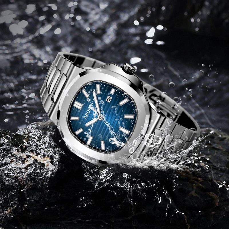 New Live Thin Calendar Luminous Waterproof Quartz Men's Watch_voghion.com