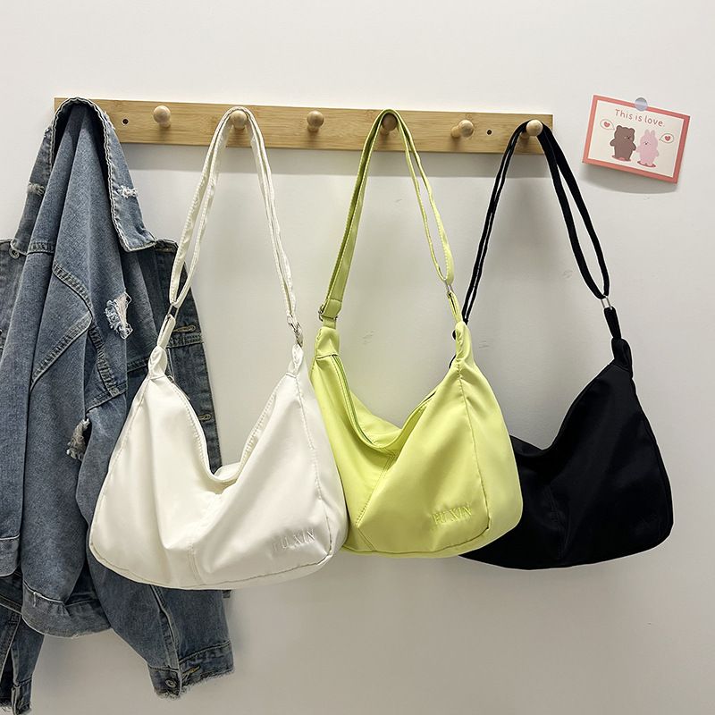 Borsa a tracolla leggera e capiente da pendolare, in tela, per donna, 2025, nuova estate, semplice e alla moda_voghion.com