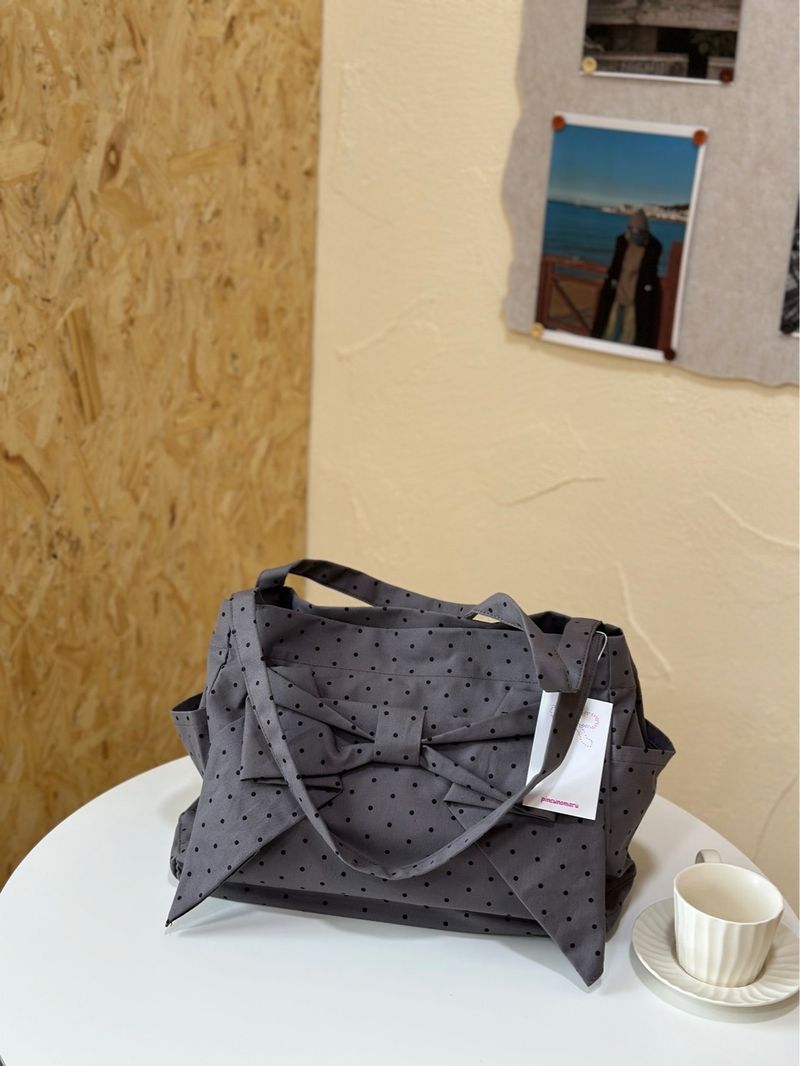 Borsa a tracolla con fiocco, autunno/inverno 2025, nuova borsa per la spesa leggera, borsa a tracolla versatile_voghion.com