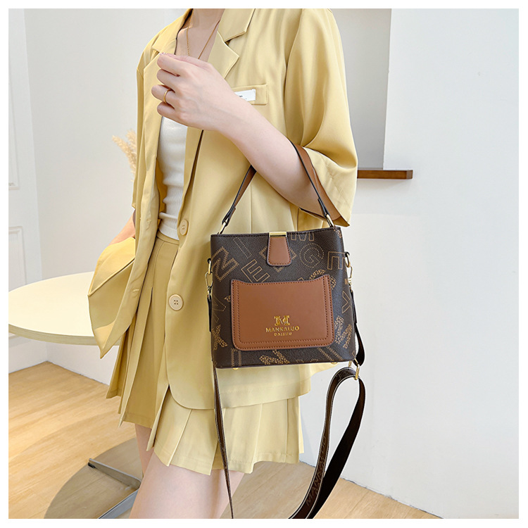 Nuove borse Borse da donna Borse a secchiello Moda Stile caldo Grandi borse a mano con lettere Borse da strada Grande capacità Borsa a tracolla singola_voghion.com