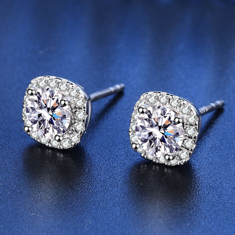 Tancise Moissanite Orecchini in argento Orecchini pendenti per donne Regali per feste di matrimonio_voghion.com
