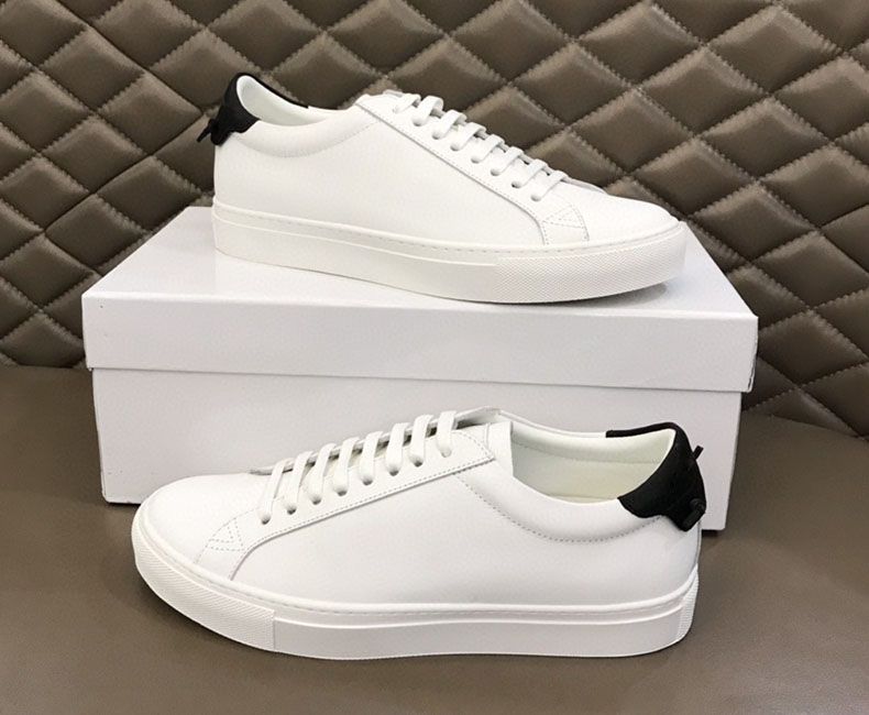 New Style Luxury Accessories Couple Style Lace-up White Sneakers Korean Version Breathable Casual Board Trendy Brand Men's Shoes_voghion.com