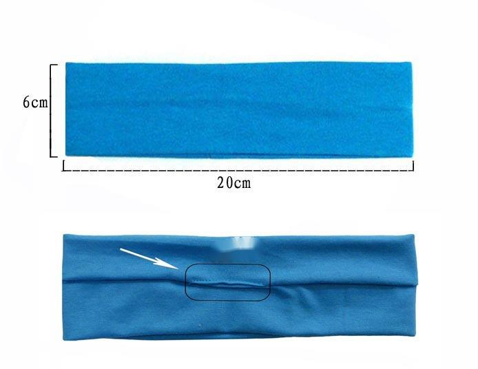 Faixa de cabeça elástica de ioga mais vendida Faixa de cabeça esportiva fitness para corrida com absorção de suor Faixa de cabeça simples coreana Faixa de cabeça com lenço_voghion.com