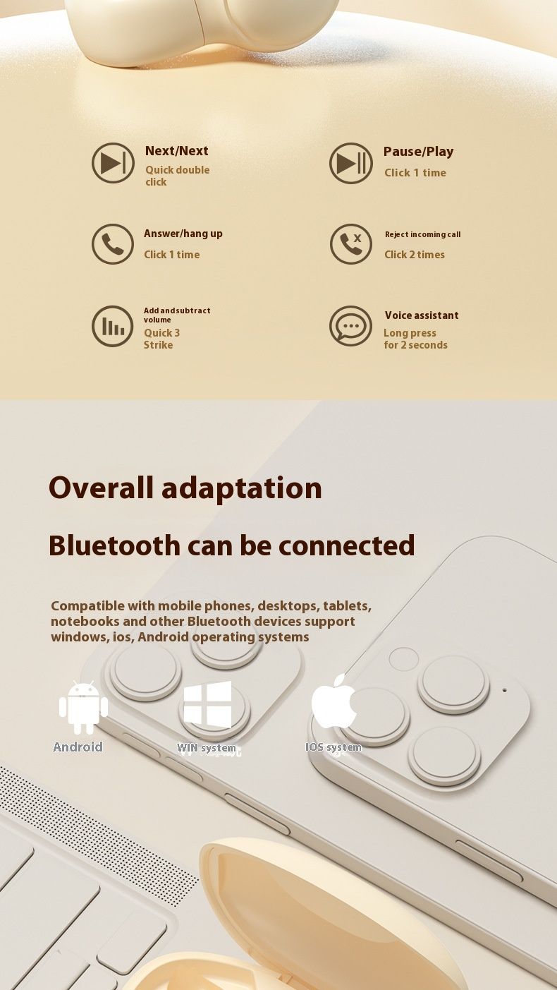 Les nouveaux écouteurs Bluetooth à conduction osseuse sans fil Huaqiang North sont des écouteurs auriculaires de sport indolores_voghion.com