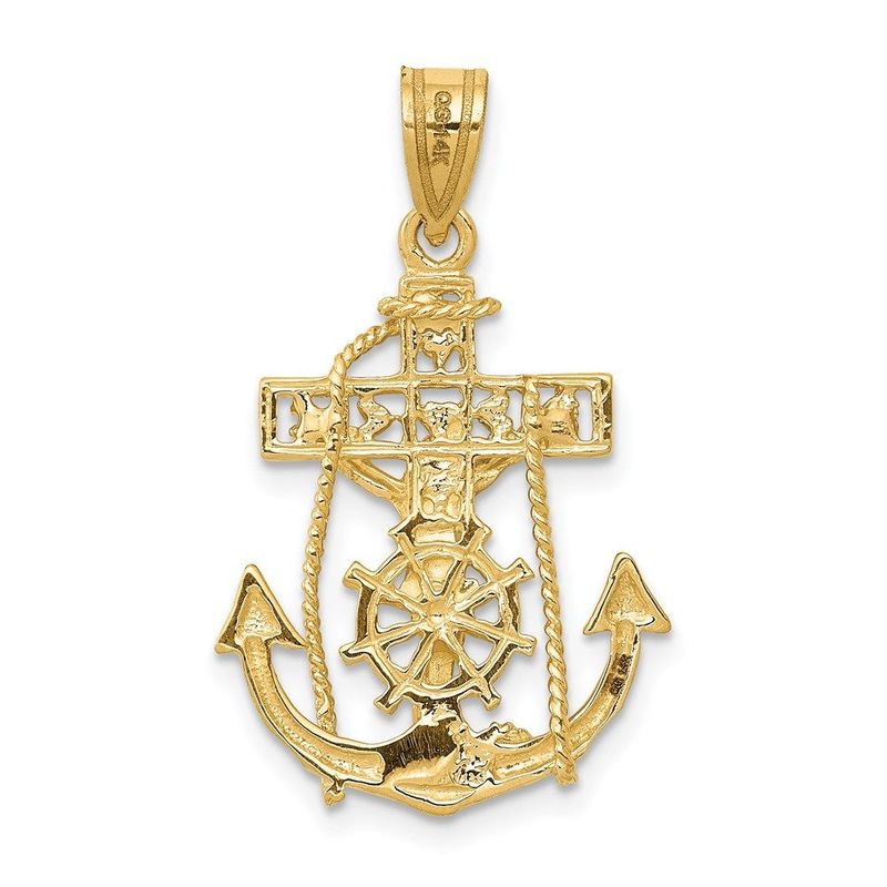 14k Mariners Cross Pendant_voghion.com