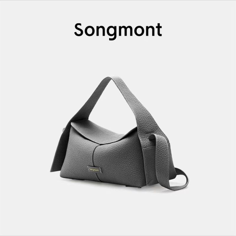 Borsa a tracolla Songmont Yamashita Arimatsu, piccola e media, in vera pelle, con tracolla, hobo, con ciondolo a forma di orecchio._voghion.com