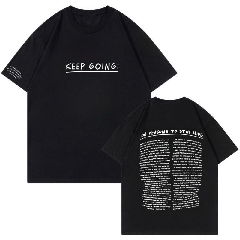 KEEP GOING Motivational T-Shirt – Breathable Poly-Cotton Blend Tee For Gym & Streetwear (S-XXXL, Multi-Color)_voghion.com