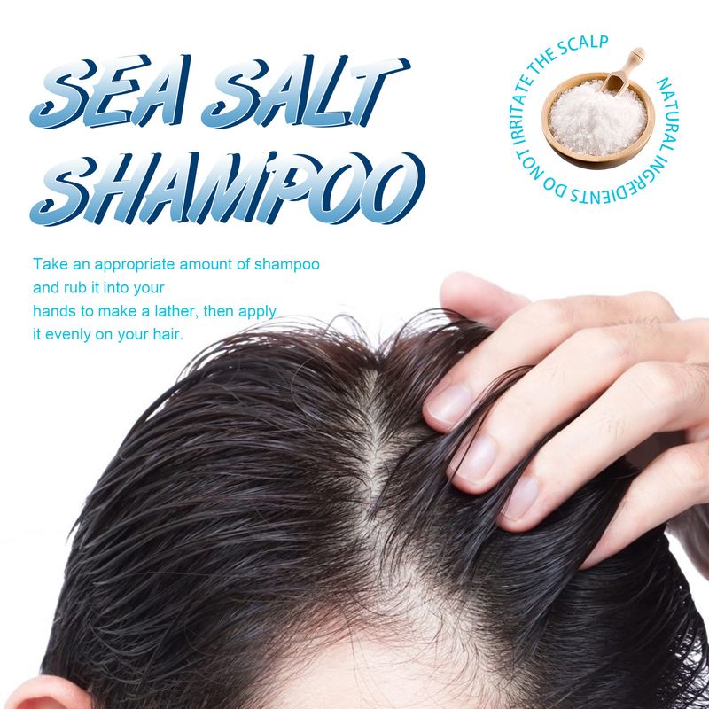 HOEGOA Sea Salt Deep Cleaning Dandruff Refreshing foam Shampoo_voghion.com