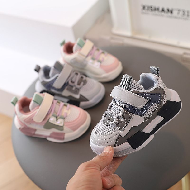 Sports Spring Flats for Boys Girls Soft Bottom Breathable Sneakers 1-6 Years Kids Outdoor Casual Shoes_voghion.com