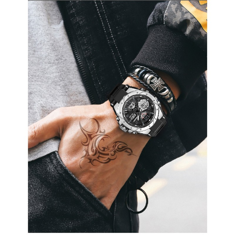 SANAD Top Luxury Men's Watch Sports Watch 5ATM Waterproof and Shockproof Alloy Dial Quartz Clock Casual Men's Watch_voghion.com