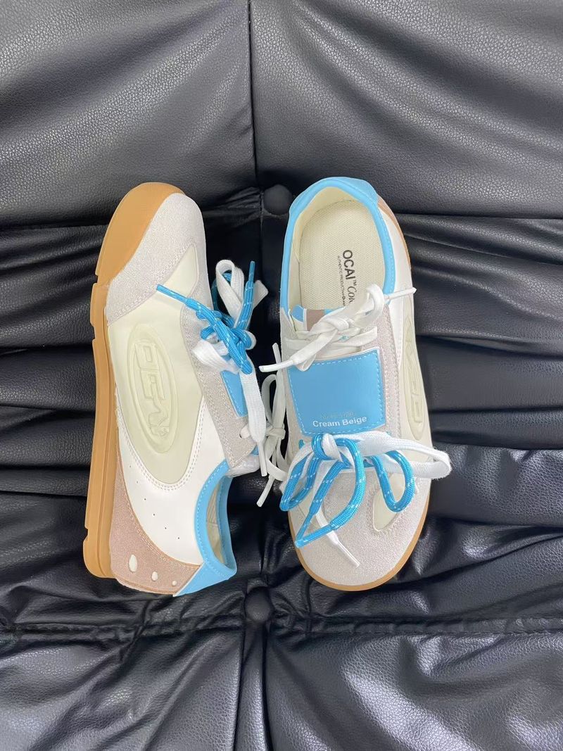 Ocai Colorist Comfortable Fashion German Training Shoes Lightweight Low-top Sneakers Women's Biscuit Yellow_voghion.com