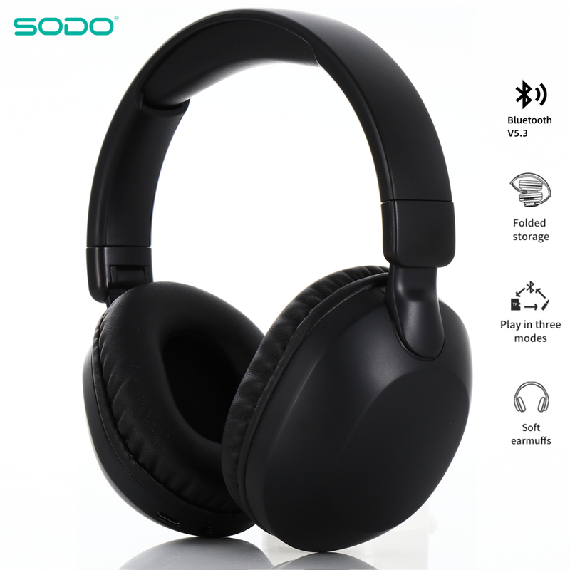 NOVE SODO SD1102 bežične slušalice 5.3" sklopive stereo slušalice preko uha, Bluetooth slušalice_voghion.com