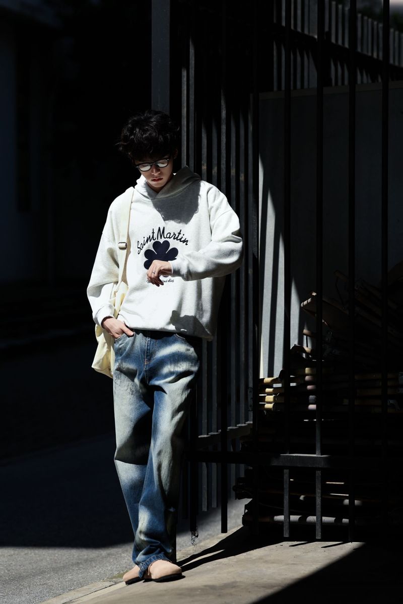 Herren Winter Bomberjacke mit Kapuze, Übergroßer, gepolsterter Baumwollmantel mit lockerer Passform für lässige Streetwear_voghion.com