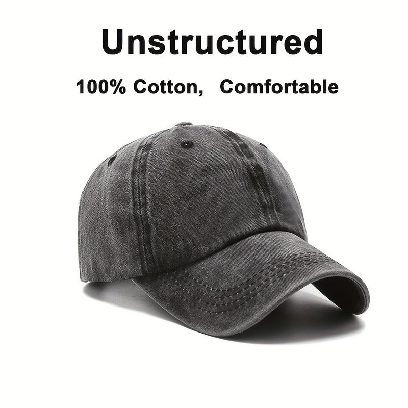 2-teiliges Baseball-Cap für Herren und Damen im Freien, Vintage-Sport-Visierhüte für Teenager (Kopfumfang: 56–62 cm,_voghion.com