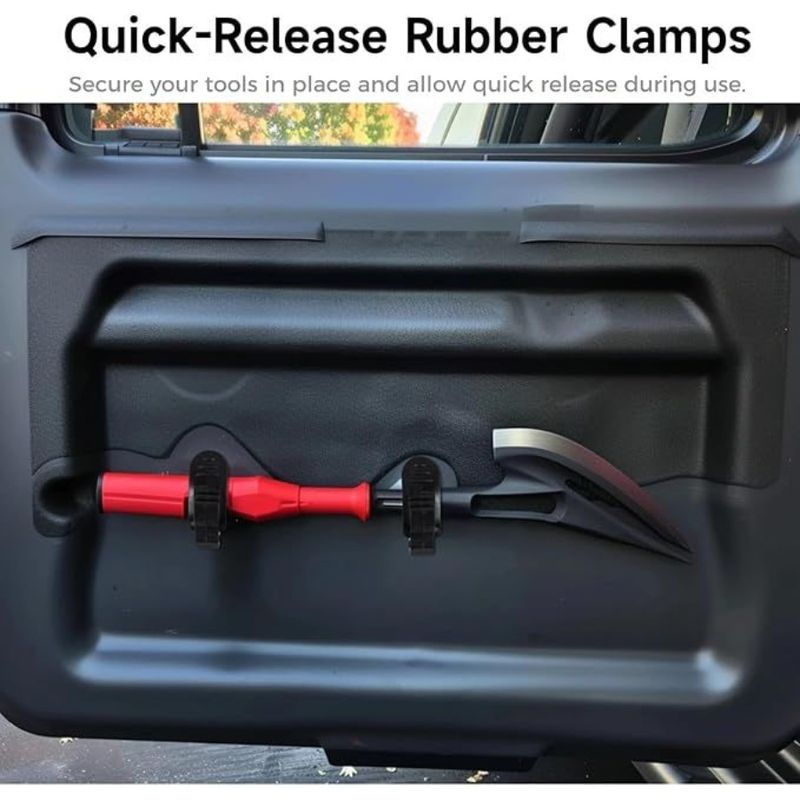 1 Staffa 13 Pezzi Morsetti Supporto a Sgancio Rapido Diametro Pala 7' Supporti Gomma per Attrezzi Gomma Universale per 11 7' Regolabile Cl_voghion.com