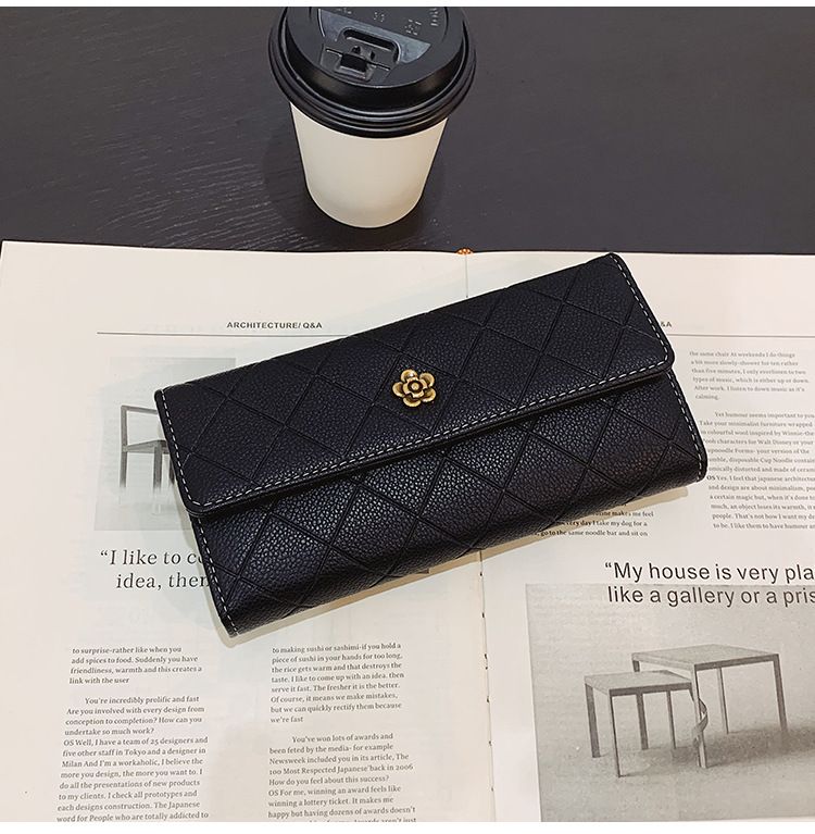 Long Women's Wallet Large Capacity Female Handbag Tri Fold Wallet_voghion.com