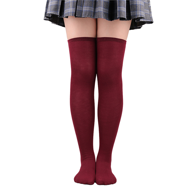 2025d Dance Cosplay Three-Stripe Over-the-Knee Long High Tube Women's Striped Socks_voghion.com
