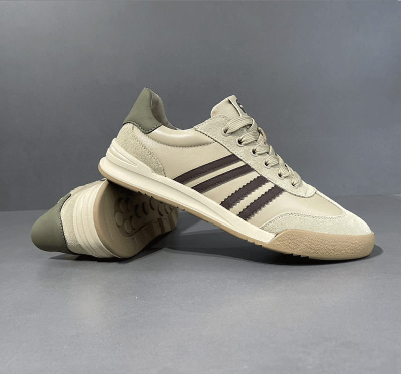 Forret Gump trendiger Port Running, Freizeitschuh aus echtem Leder mit Farbblockierung, flache deutsche Trainingsschuh, Herren_voghion.com