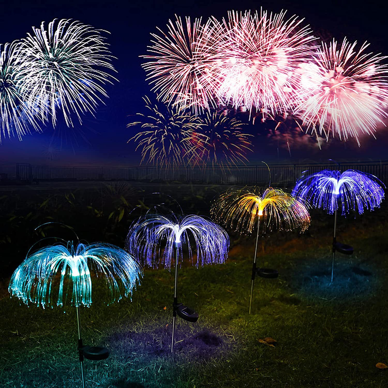 Solar-Quallen-Gartenleuchten, wasserdichte LED-Dekorationsleuchten für den Außenbereich für Rasen, Wege und Terrassen (3er-Set)_voghion.com