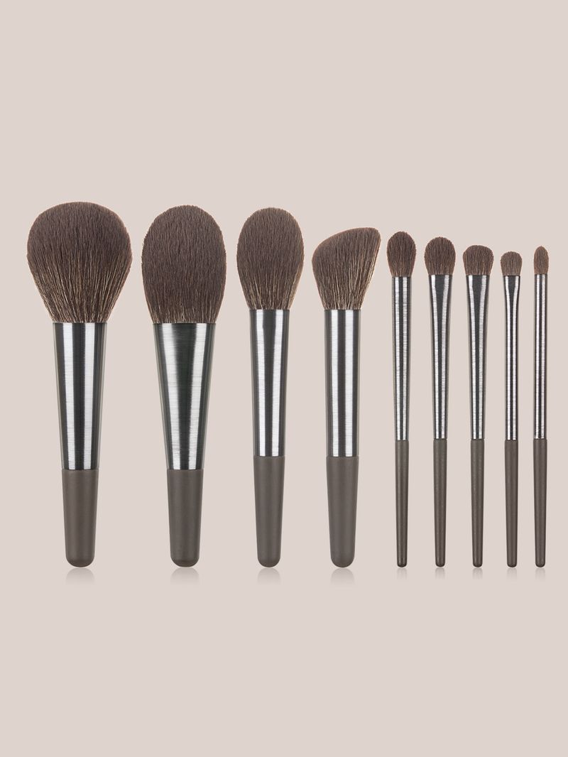 9 tubi spazzolati, set di pennelli per trucco professionale di alta qualità, voluminosi e opachi che catturano la polvere di seta_voghion.com