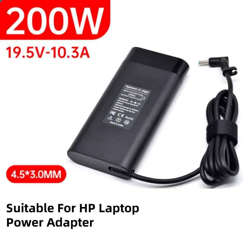 200-W-Netzteil, geeignet für HP-Laptop, 19,5 V, 10,3 A, Ladegerät mit 4,5 x 3,0 mm, kompatibel mit HP Omen 16/17, Victus 16 und Hochleistungs-Gaming-Laptops_voghion.com
