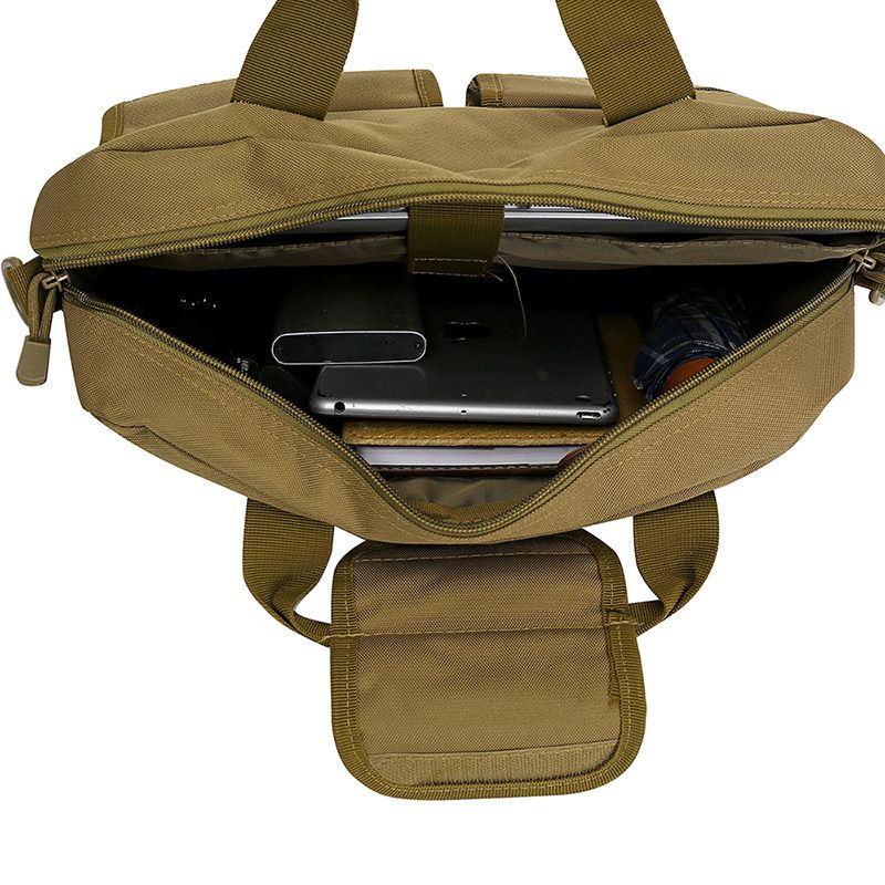 Borsa tattica da uomo, con tracolla, per laptop da 13 pollici, formato A4, con tracolla singola, borsa da lavoro orizzontale_voghion.com