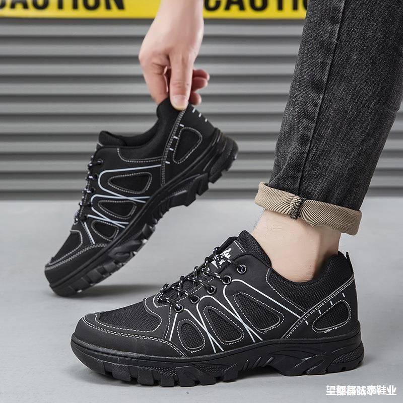 Chaussures de sport décontractées en maille respirante pour homme, semelles épaisses et résistantes à l'usure_voghion.com